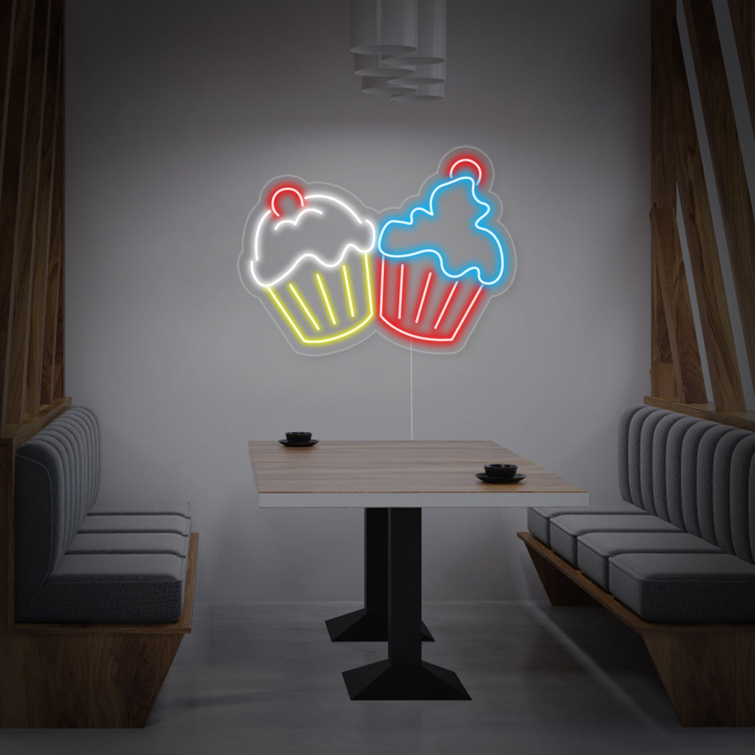 "Cupcakes" Neonkyltti
