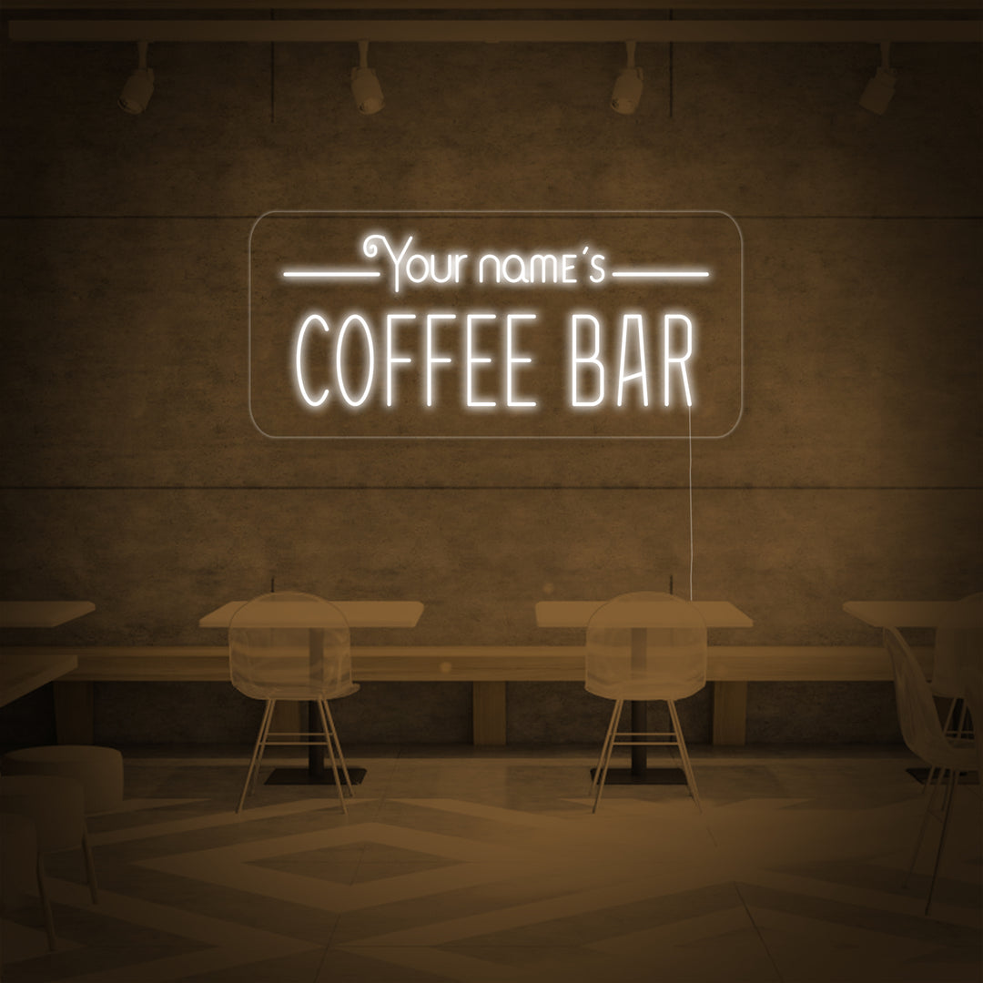 "Your Name's Coffee Bar" Neonkyltti