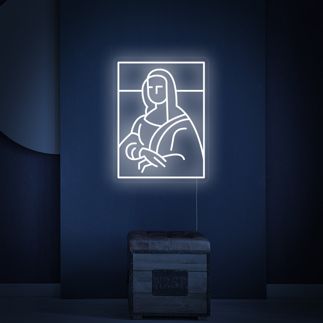 "Da Vinci Mona Lisa" Neonkyltti