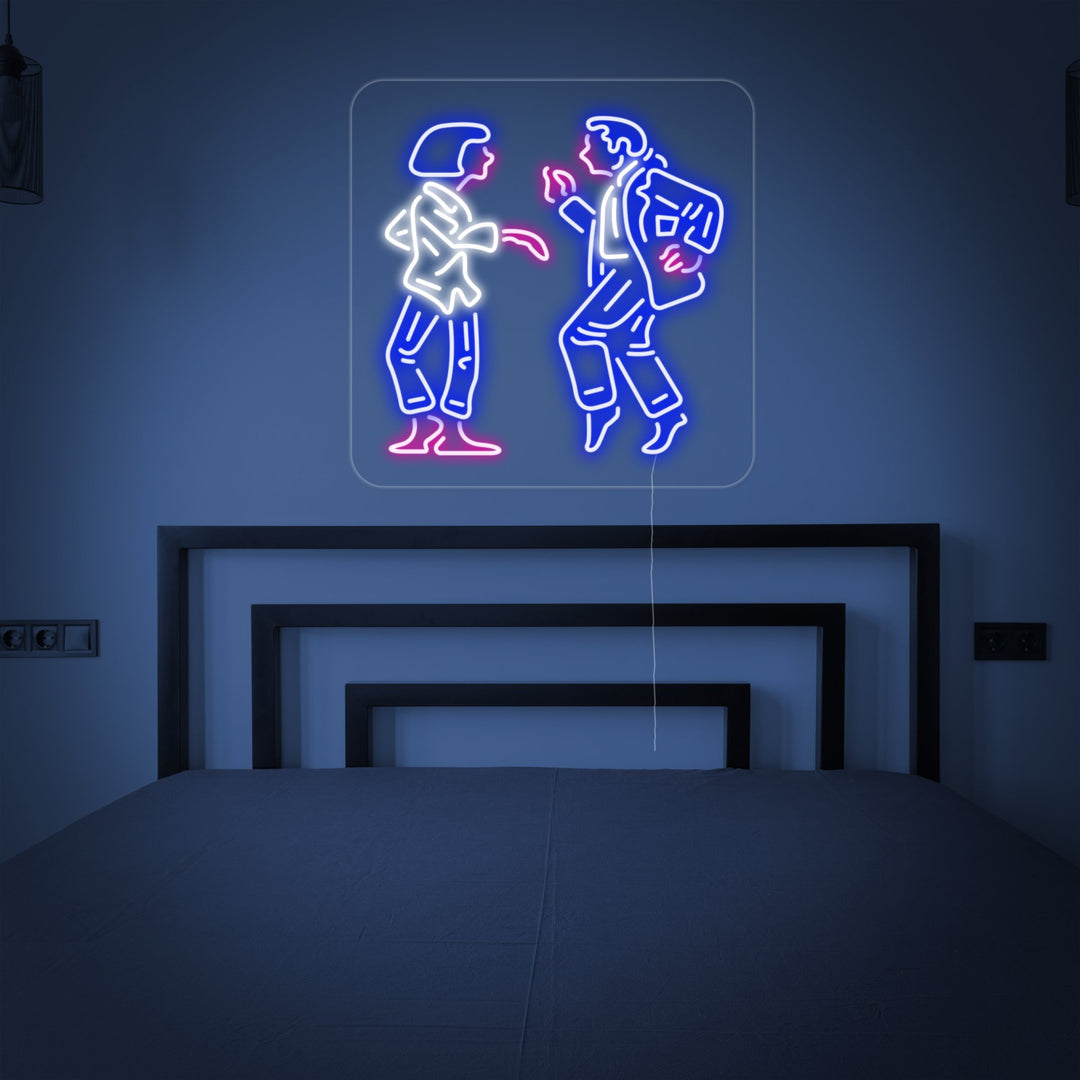 "Tanssiva Pari" Neonkyltti