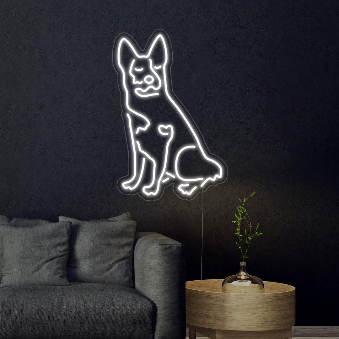 "Ajokoira" Neonkyltti