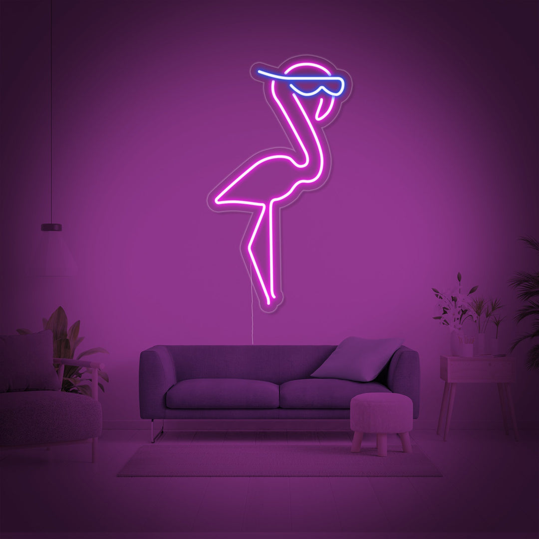 "Flamingo, Lintu, Eläin" Neonkyltti