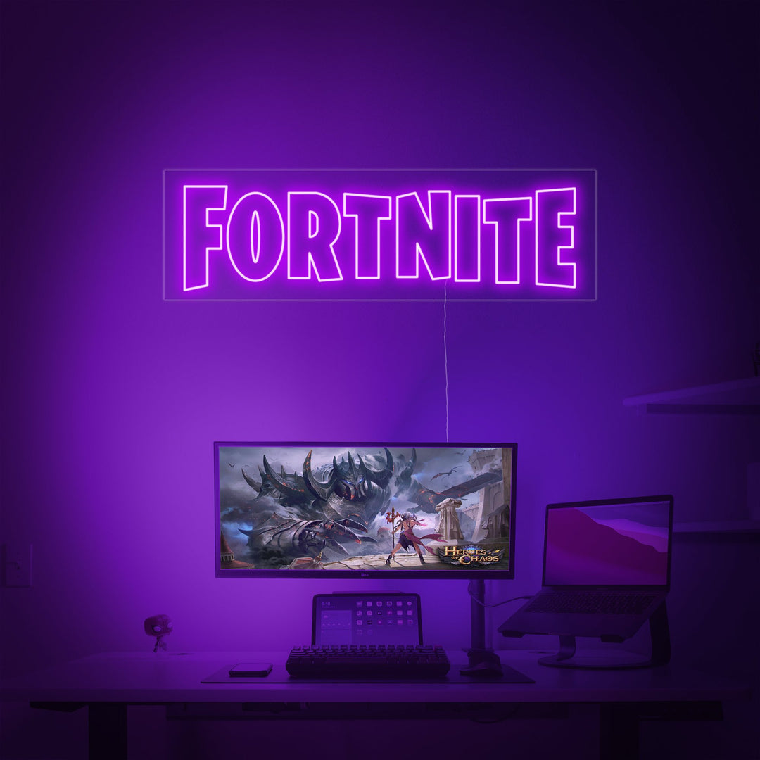 "Fortnite, Pelaajan Sisustus" Neonkyltti