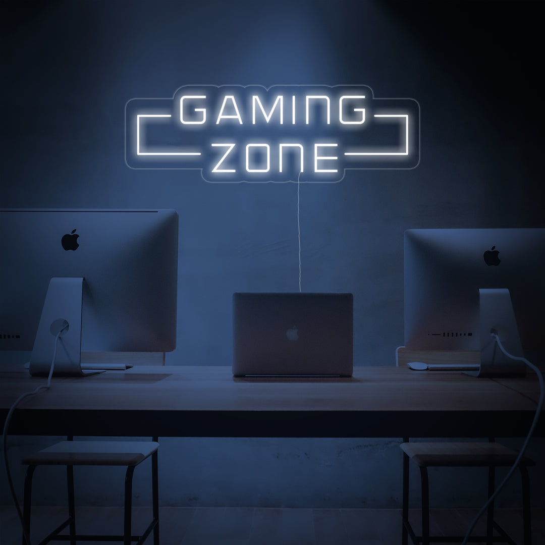 "Game Zone, Peli Seinätaide" Neonkyltti