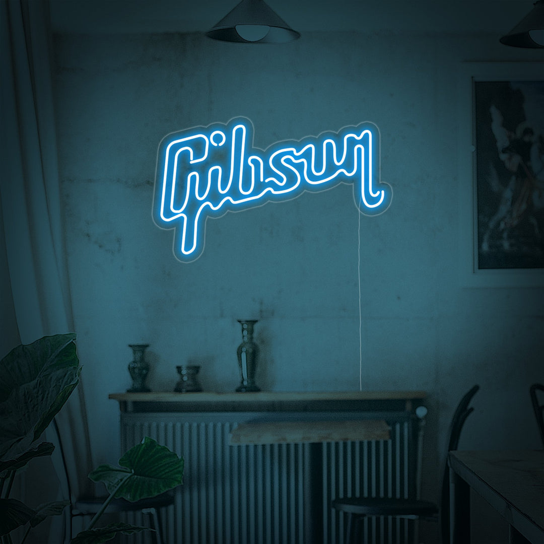 "Gibson, Musiikki, Kitara" Neonkyltti