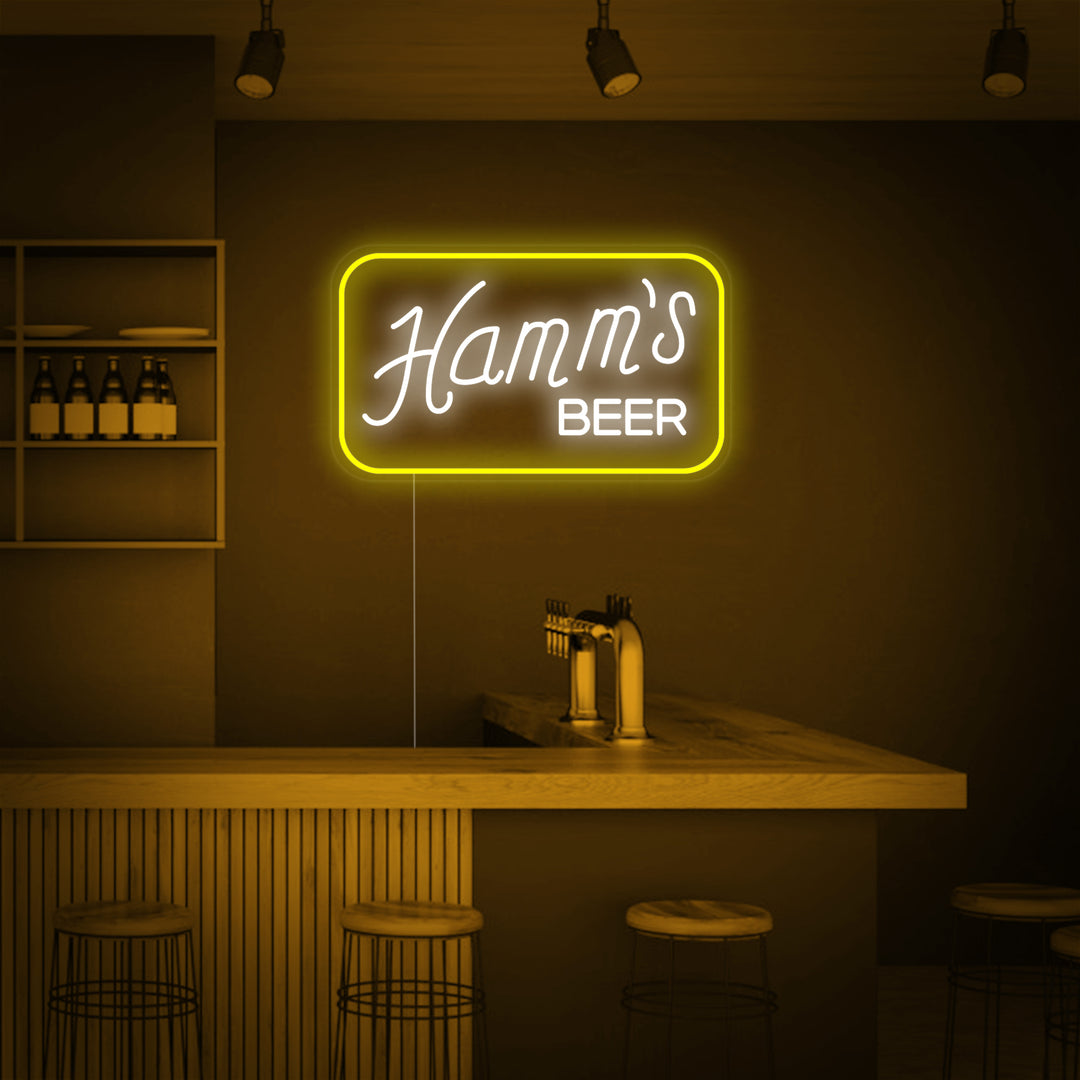 "Hamms Olutbaari" Neonkyltti