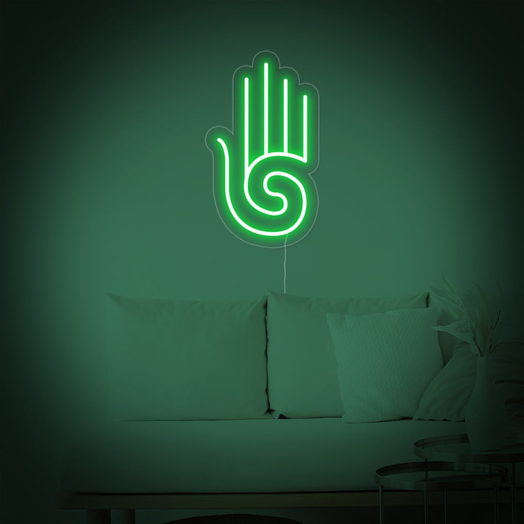 "Hamsa Jooga, Jooga Sisustus" Neonkyltti