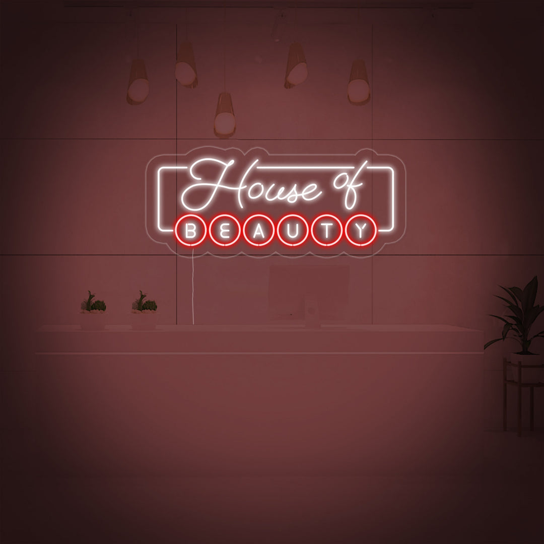 "House of Beauty" Neonkyltti