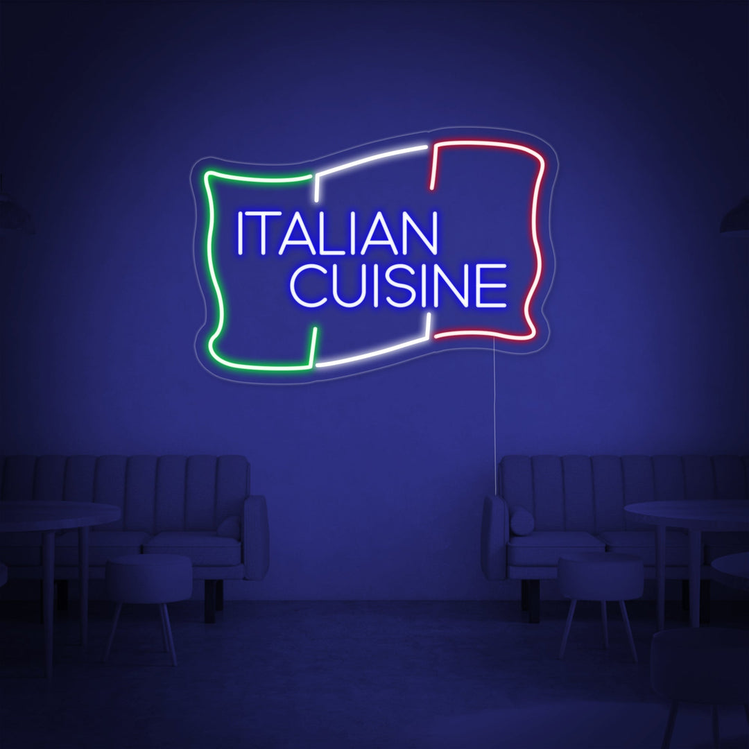 "ITALIAN CUISINE" Neonkyltti