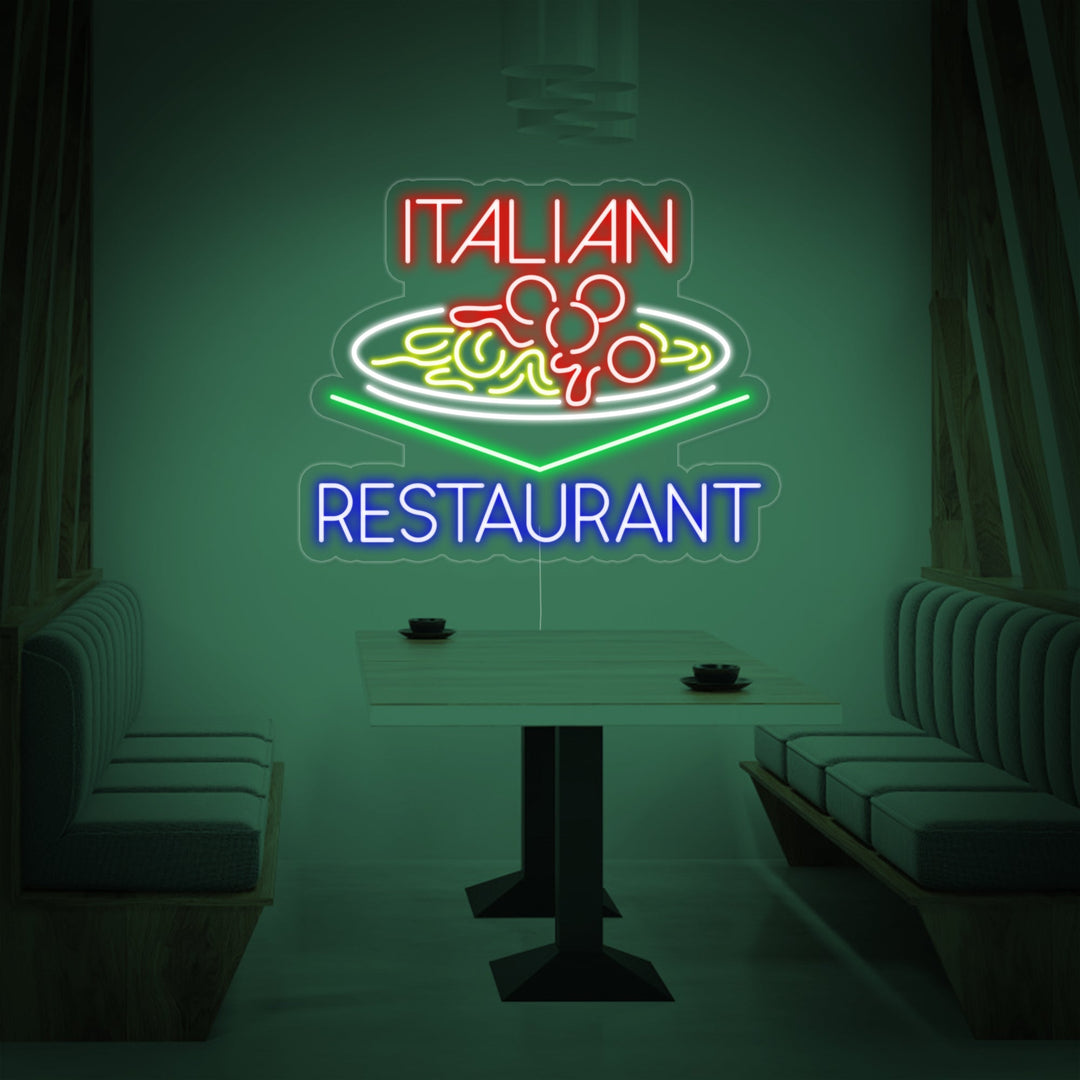 "ITALIAN RESTAURANT" Neonkyltti