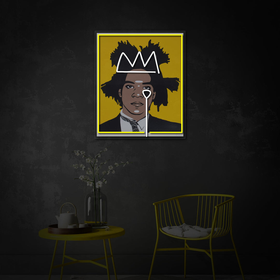 "Taiteilija Jean" UV-tulostettu LED-neonkyltti