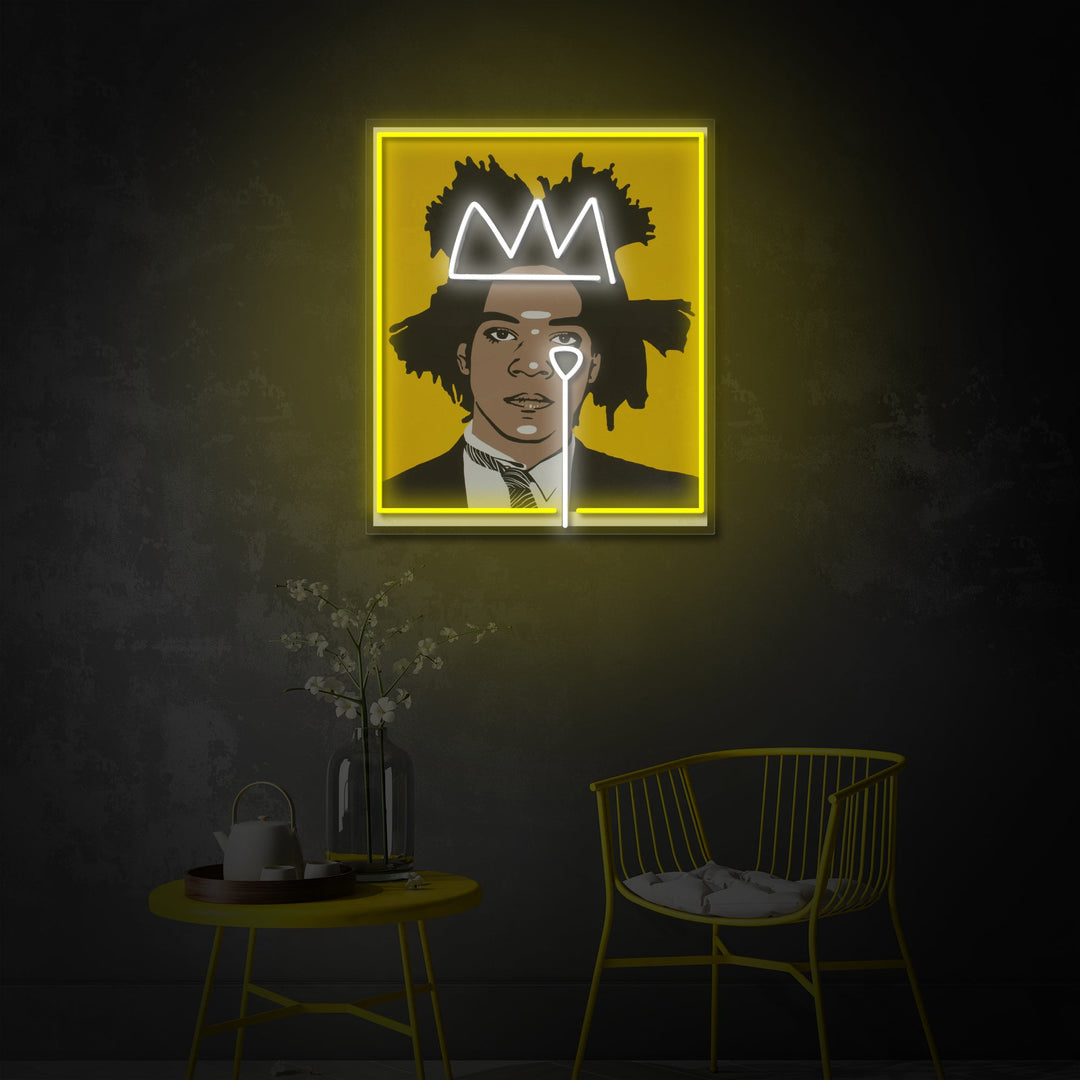 "Taiteilija Jean" UV-tulostettu LED-neonkyltti