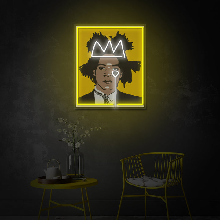 "Taiteilija Jean" UV-tulostettu LED-neonkyltti