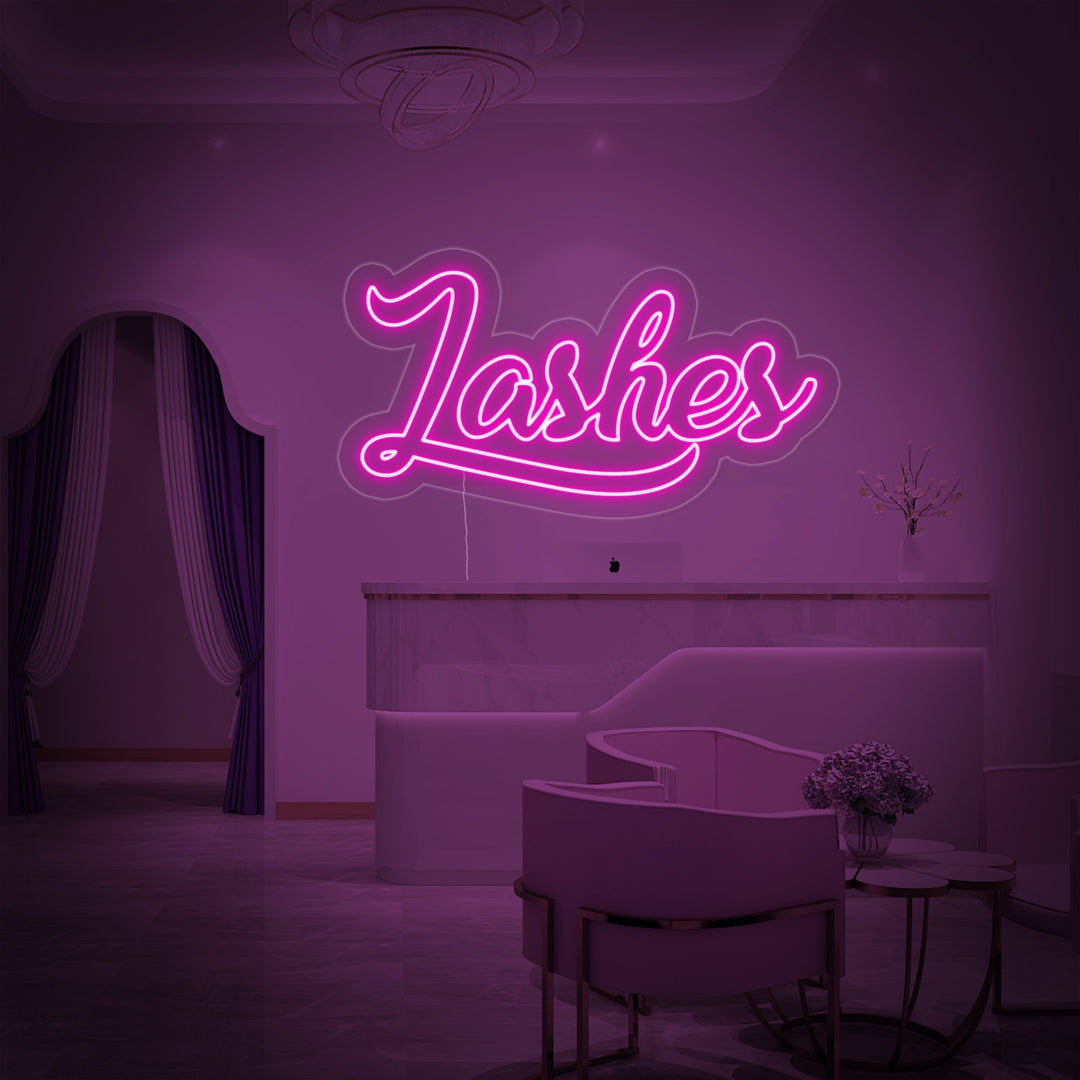 "Lashes" Neonkyltti