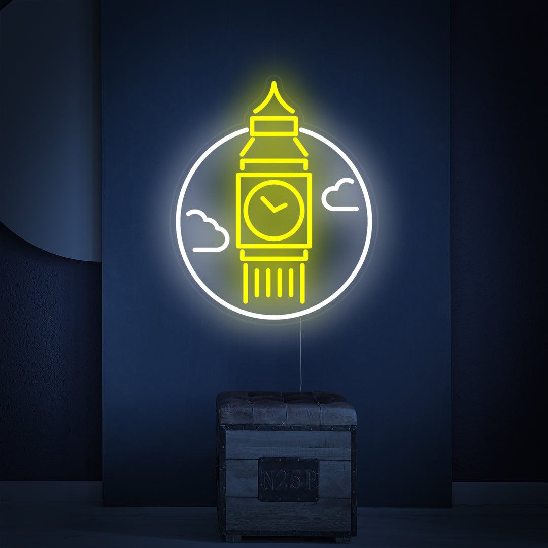 "Lontoon Big Ben" Neonkyltti