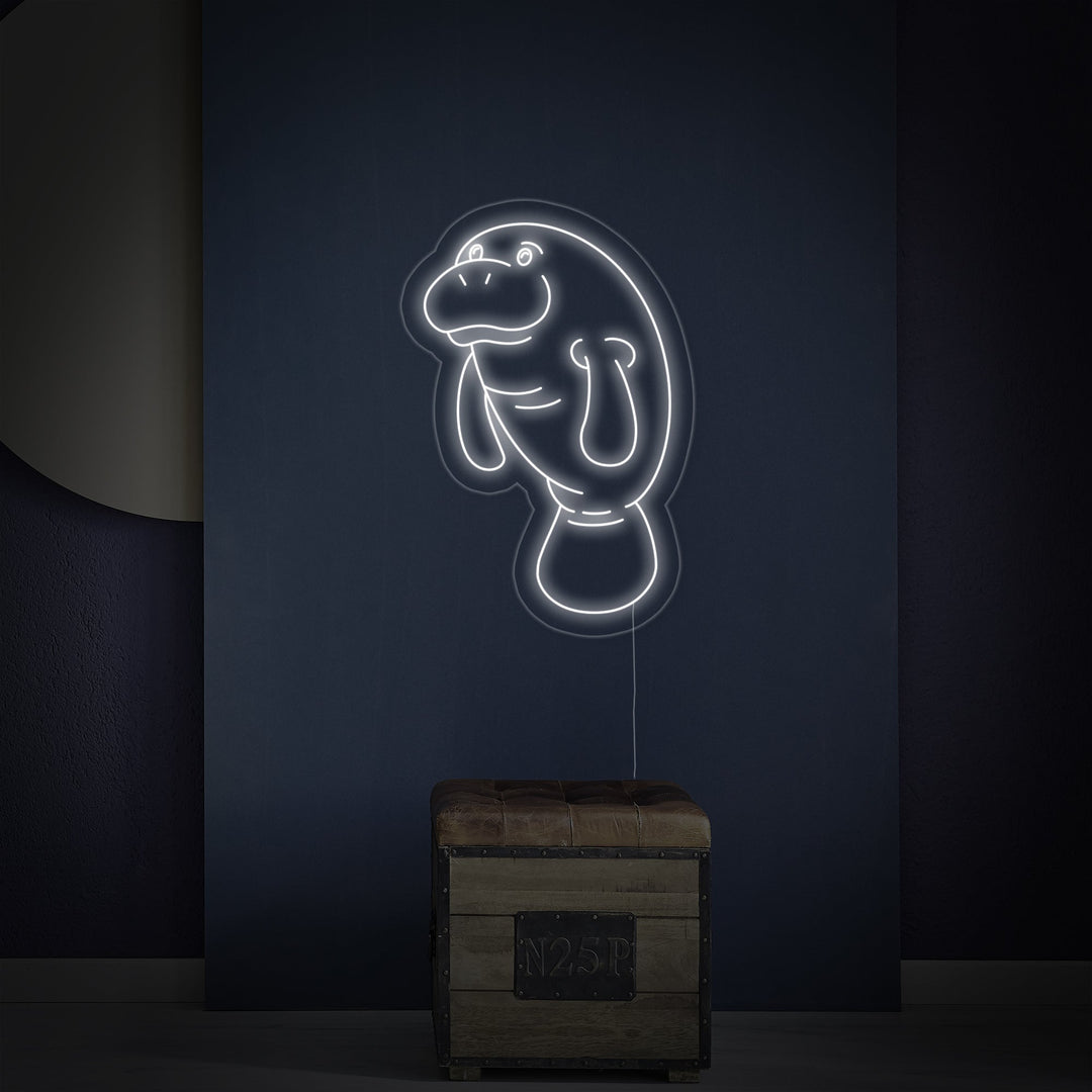 "Manatee" Neonkyltti