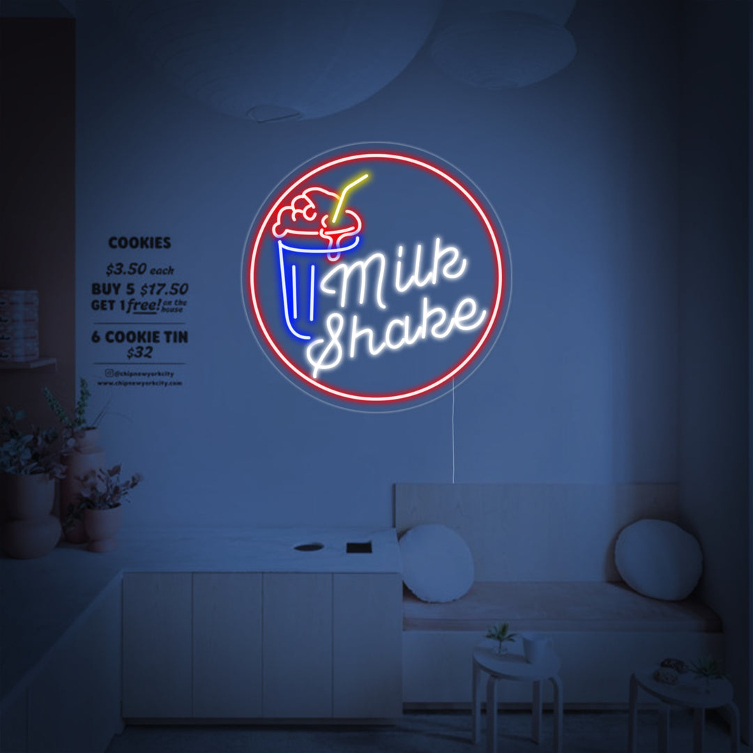 "Milk Shake" Neonkyltti