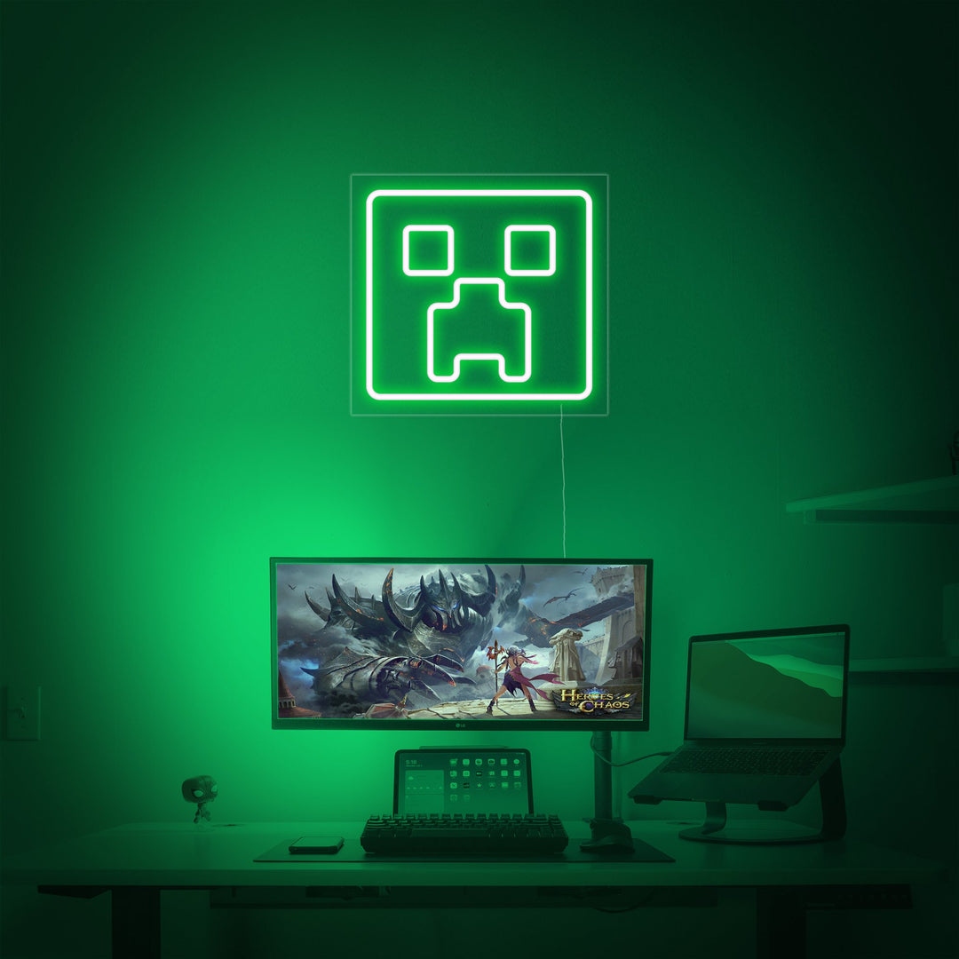 "Mcraft, Mcraft Huoneen Sisustus" Neonkyltti