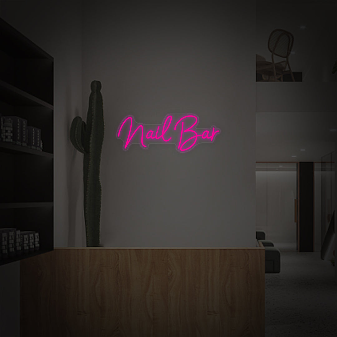 "Nail Bar" Neonkyltti