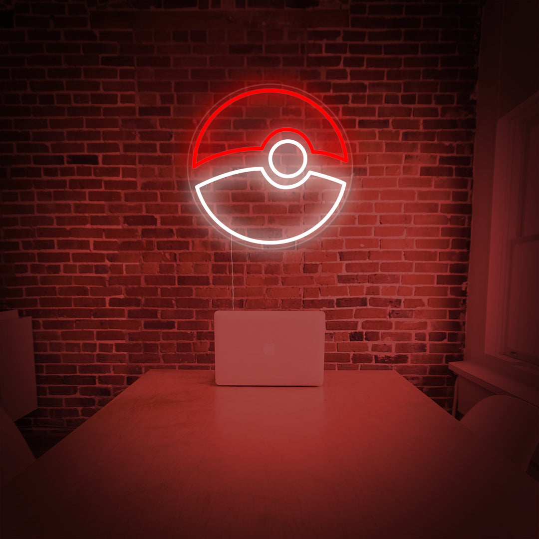 "Pokepallo" Neonkyltti