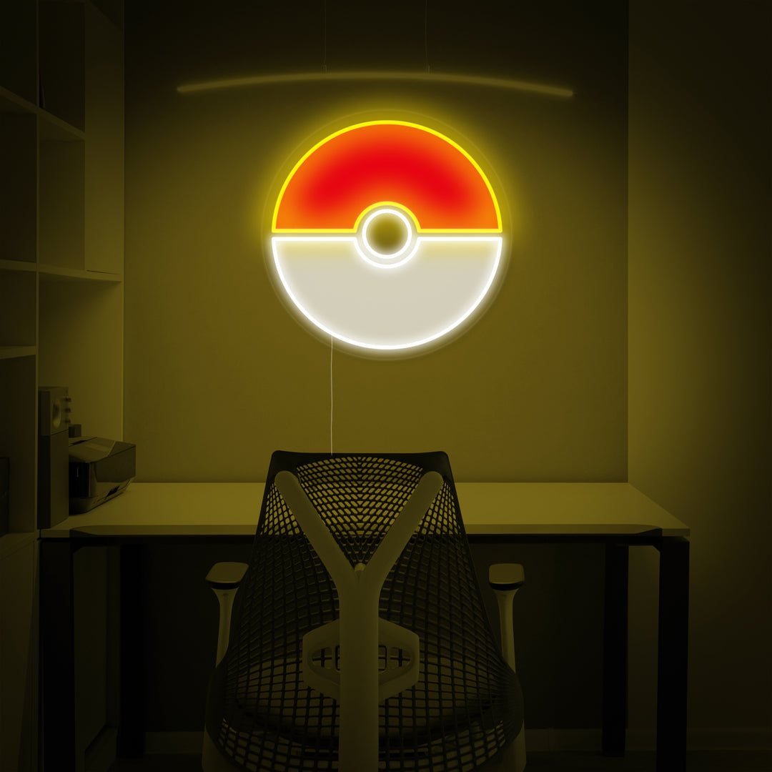 "Pokepallo" Neonkyltti