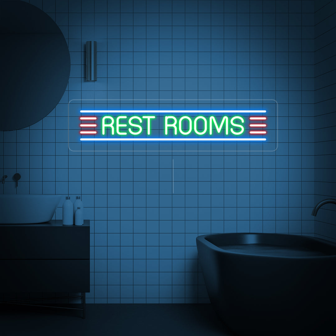 "Restroom" Neonkyltti