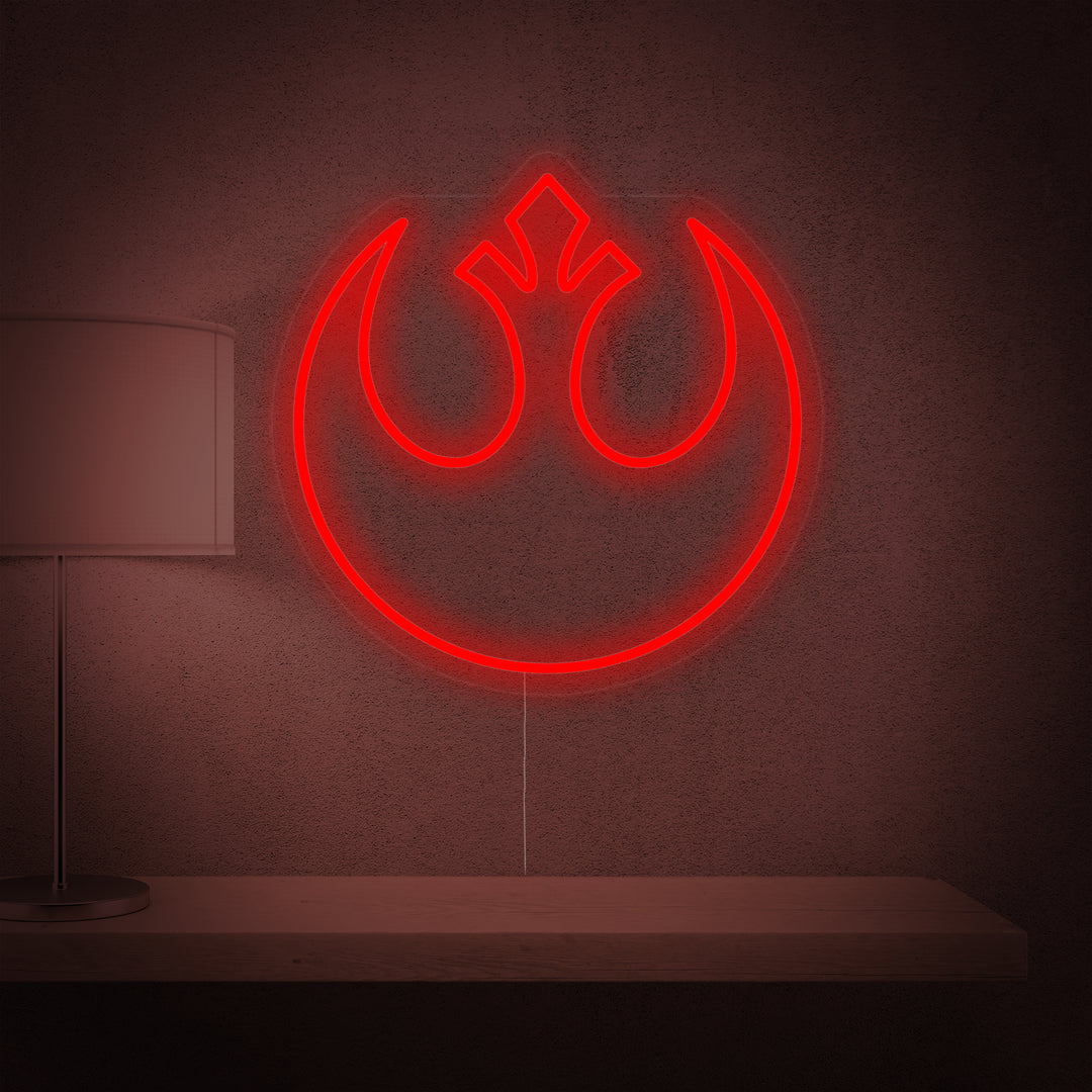 "Rebel-Logo" Neonkyltti