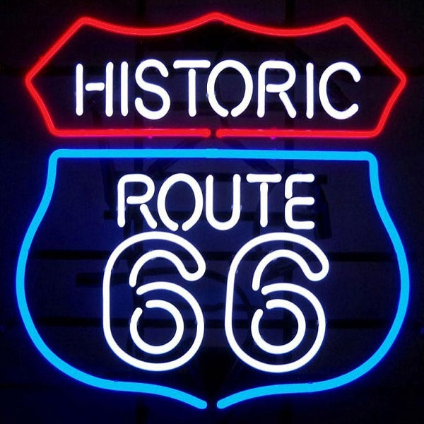 "Reitti 66" Neonkyltti