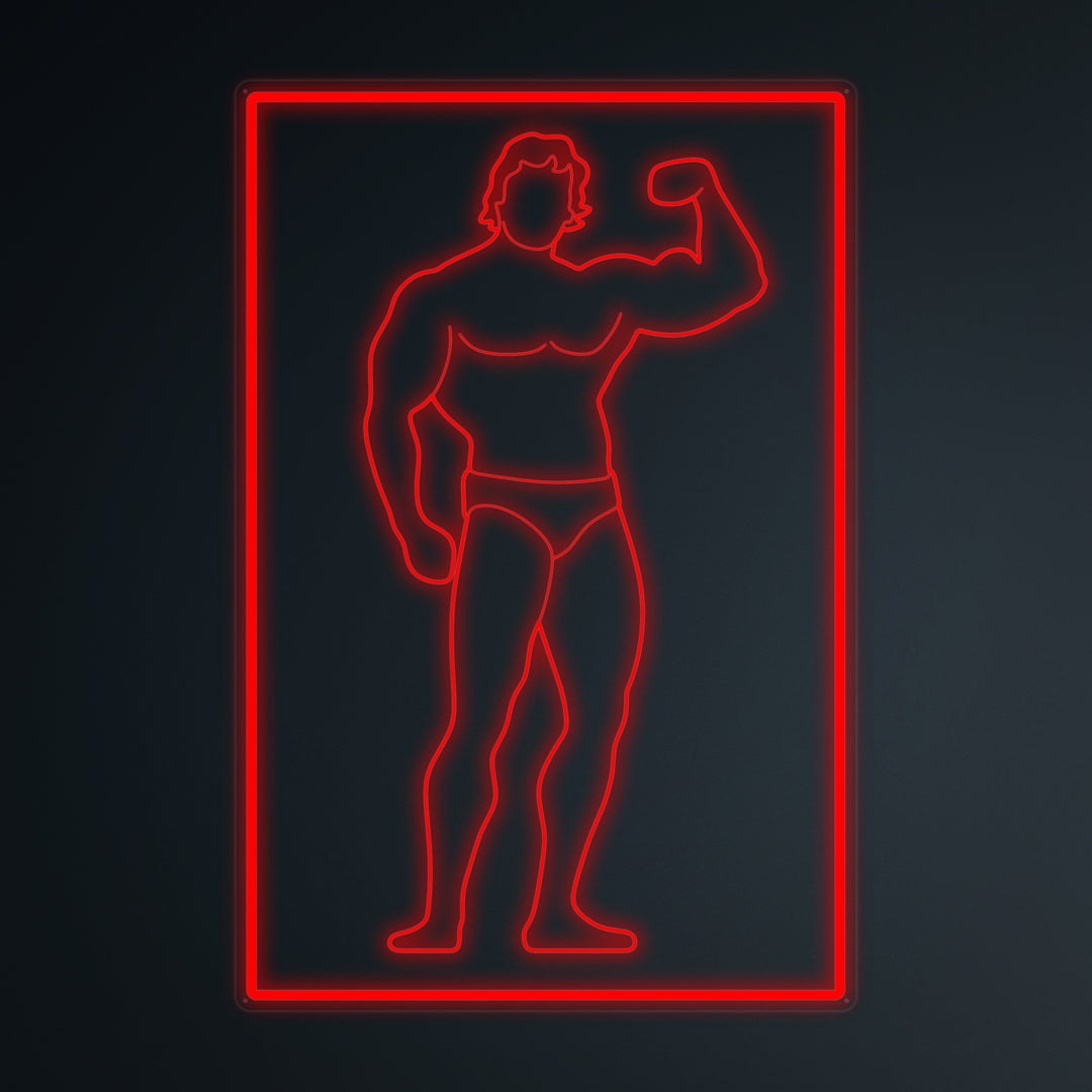 "Urheilu- Ja Kuntoilukeskus" Pieni Neonkyltti