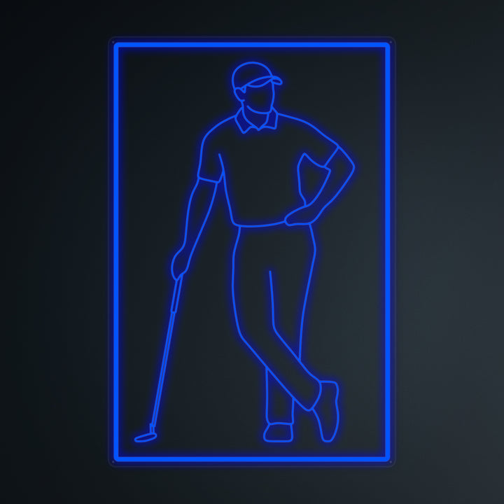 "Golfpelaaja" Pieni Neonkyltti