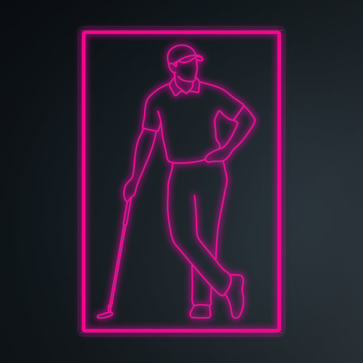 "Golfpelaaja" Pieni Neonkyltti