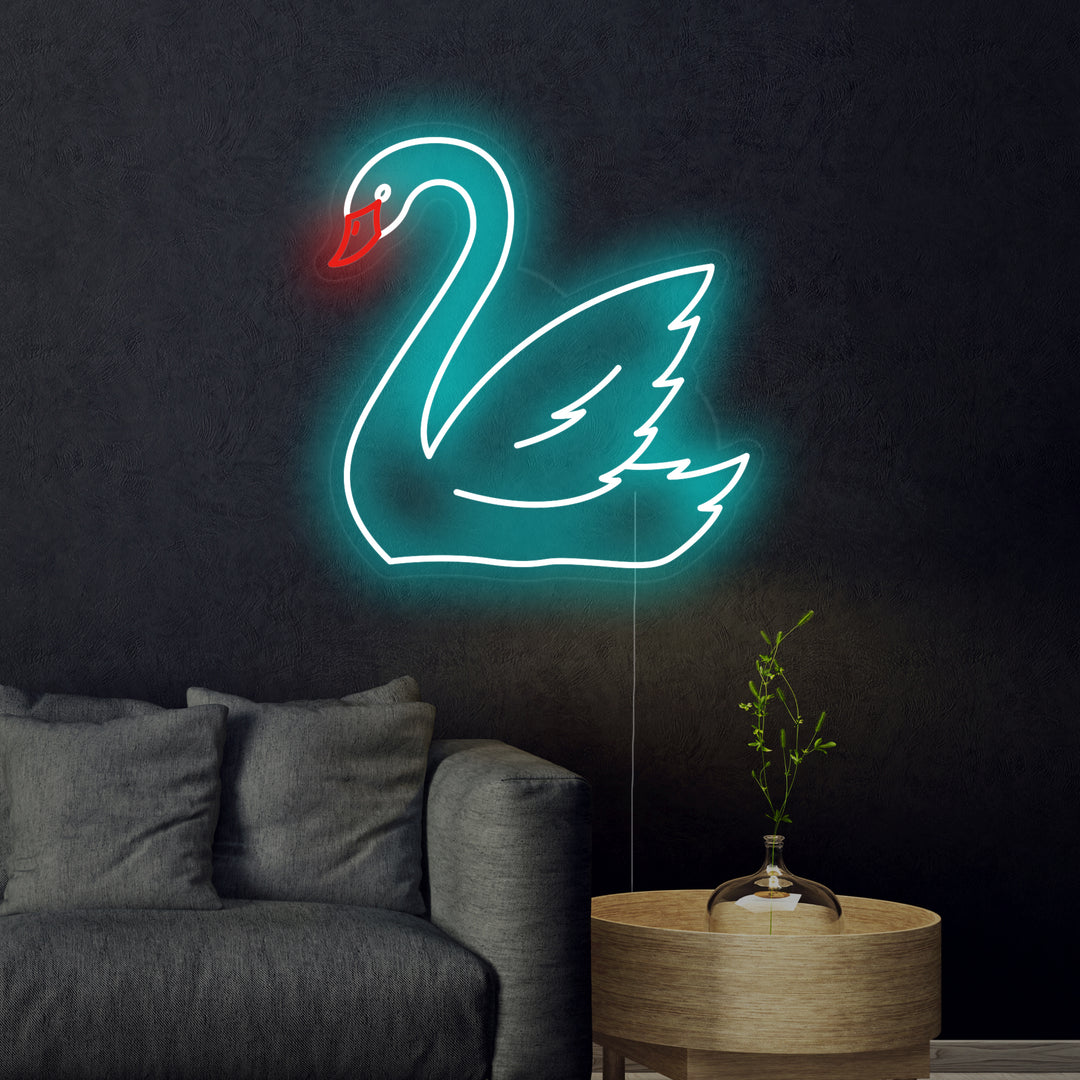 "Joutsen Eläin" Neonkyltti