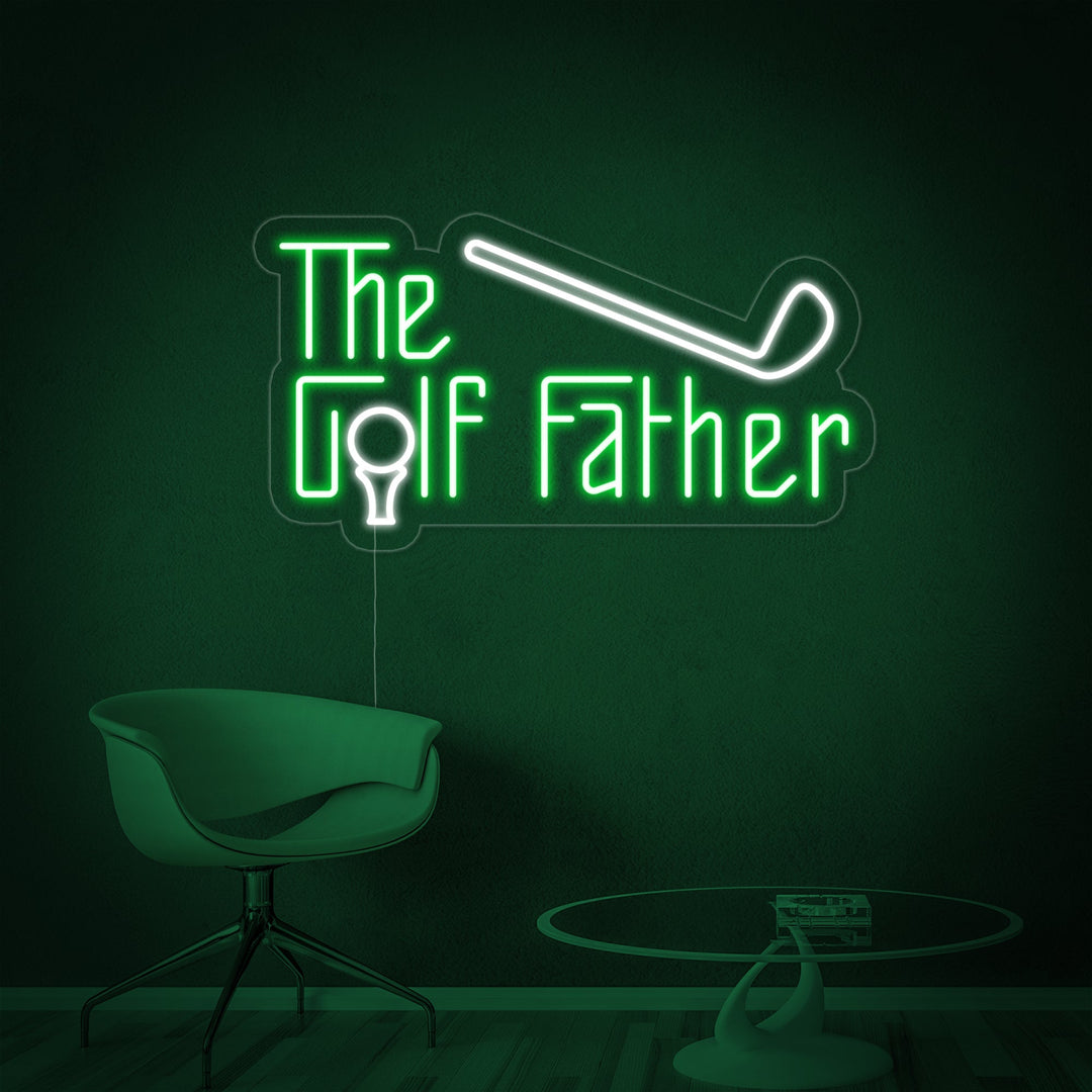 "The Golf Father" Neonkyltti