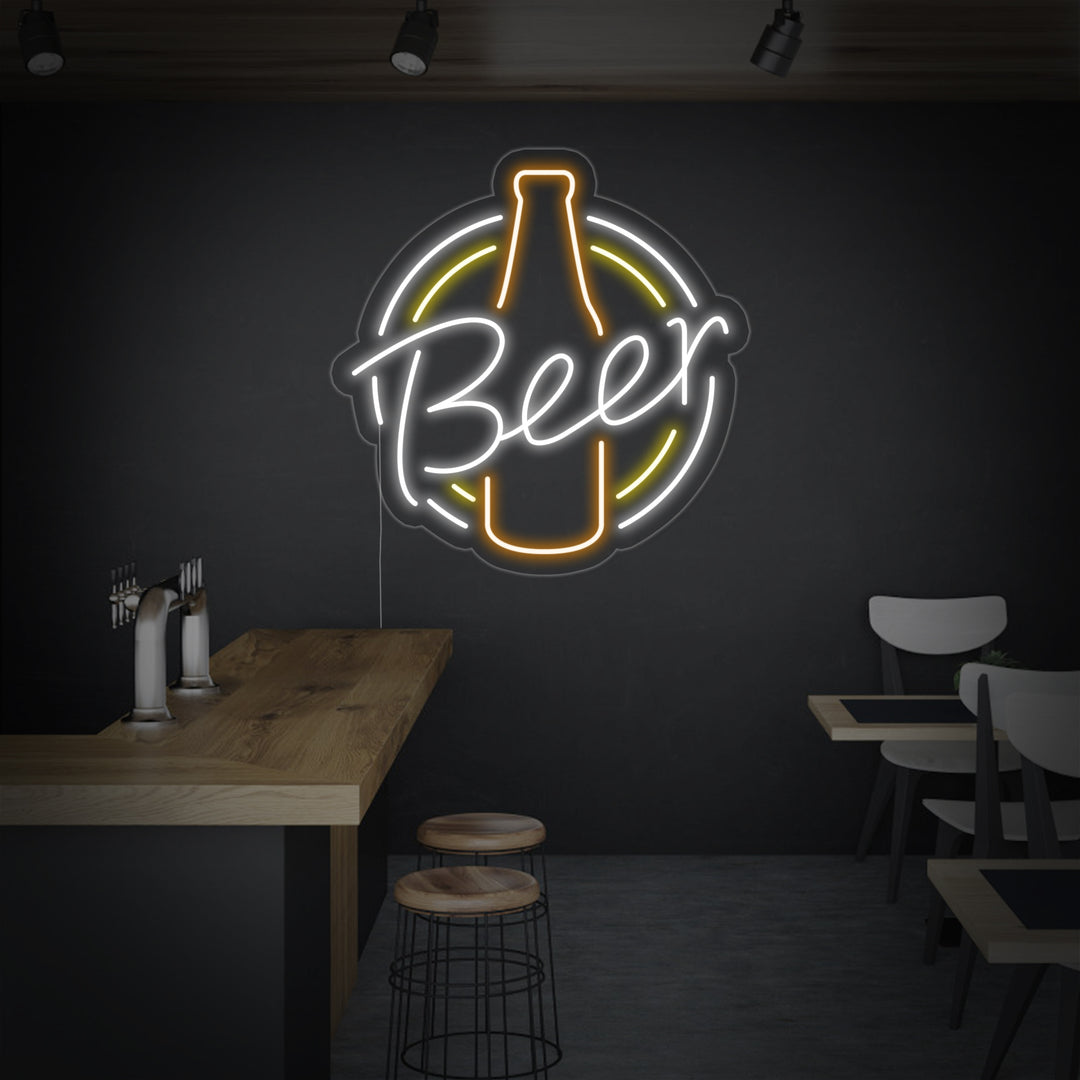"Vintage Retro Beer" Neonkyltti