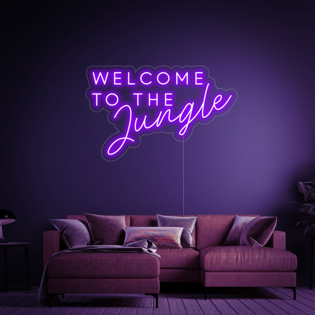 "Welcome to the Jungle" Neonkyltti