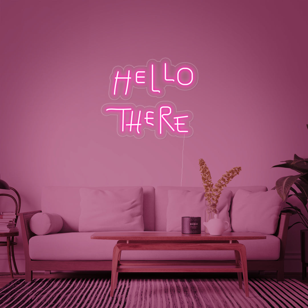 "Hello There" Neonkyltti