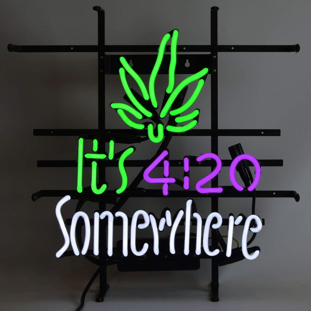 "Its 420 Somewhere" Neonkyltti
