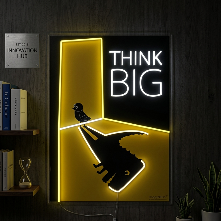 "Think Big" Neonkyltti