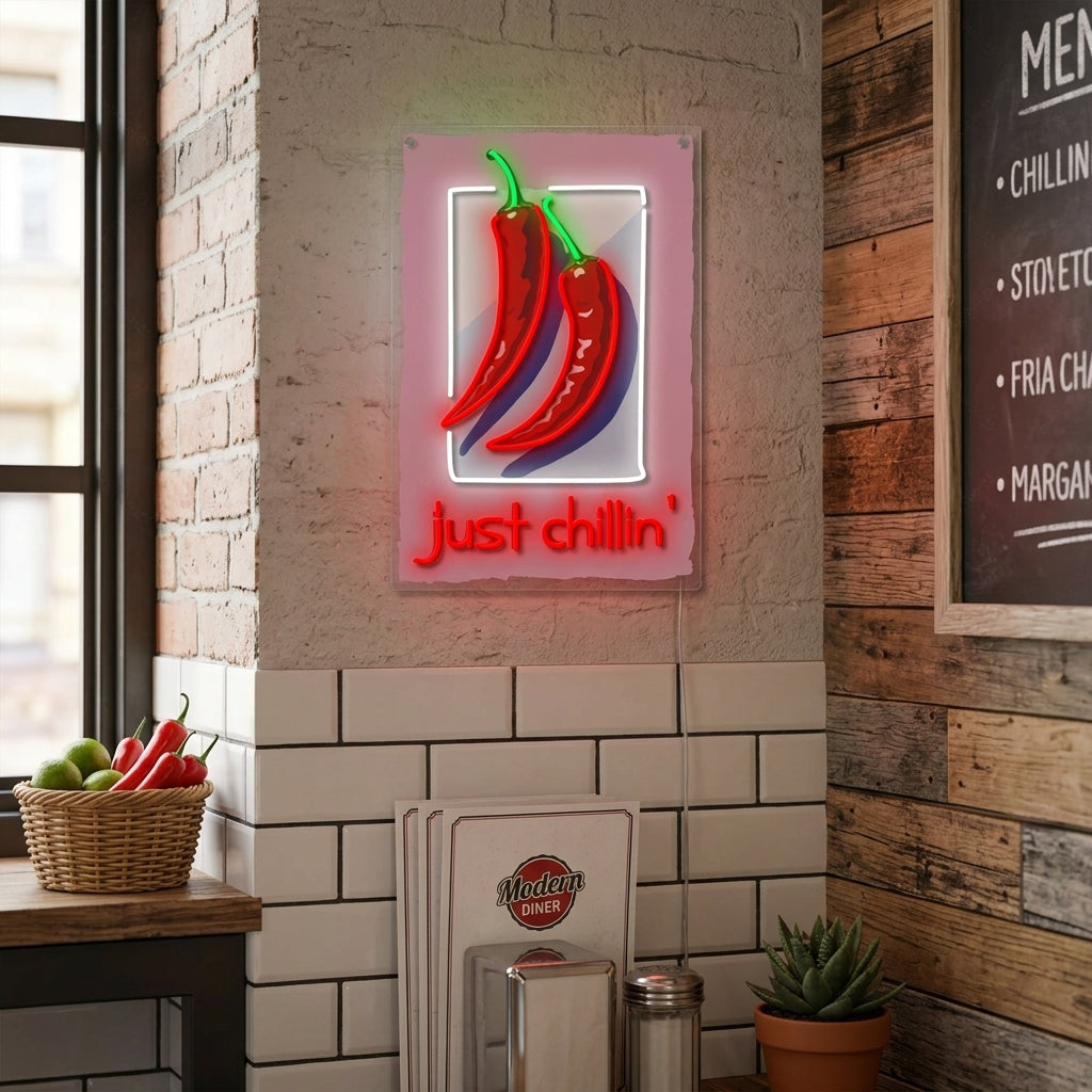 "Just Chillin" Neonkyltti