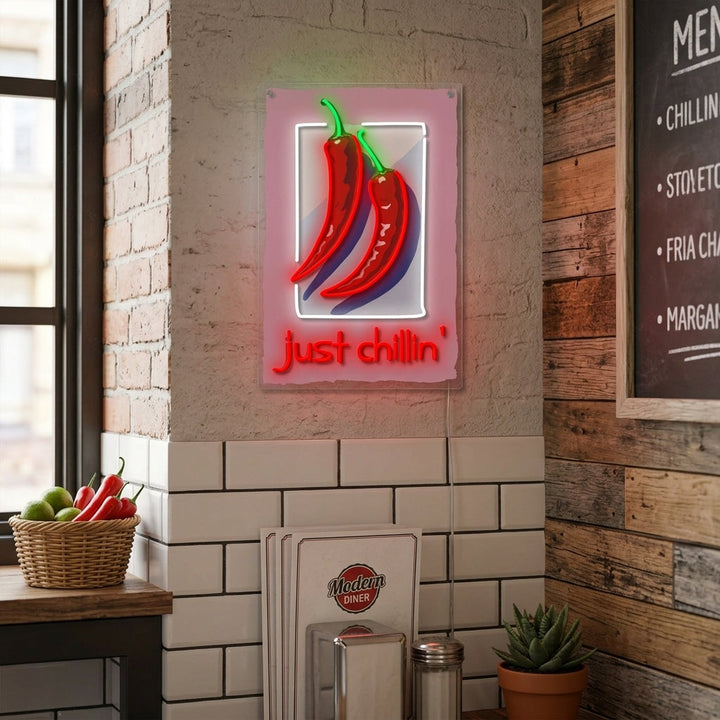 "Just Chillin" Neonkyltti