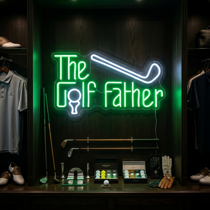 "The Golf Father" Neonkyltti