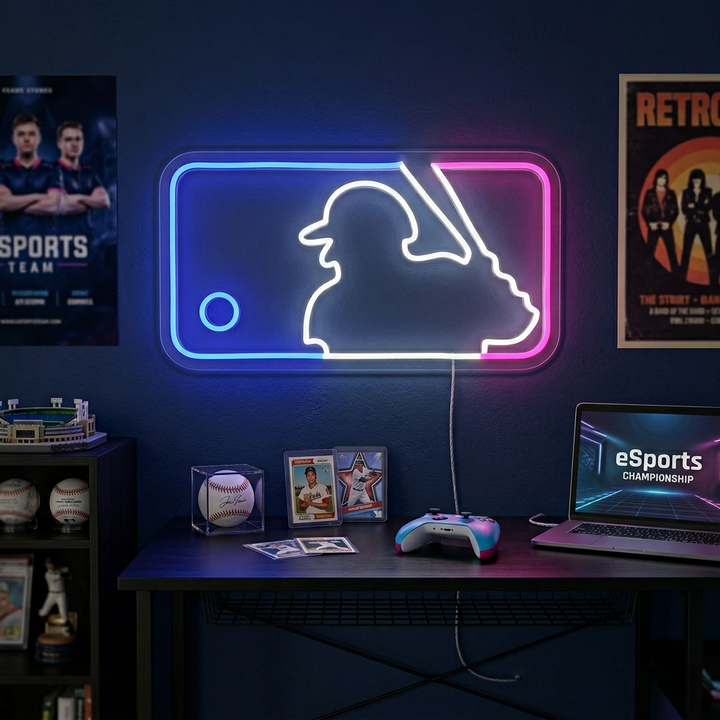 "Baseball-Peli" Neonkyltti