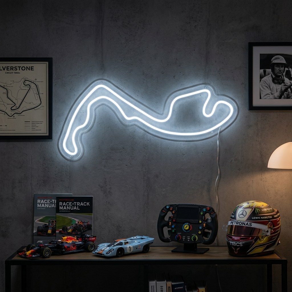 "Monacon F1-Rata" Neonkyltti