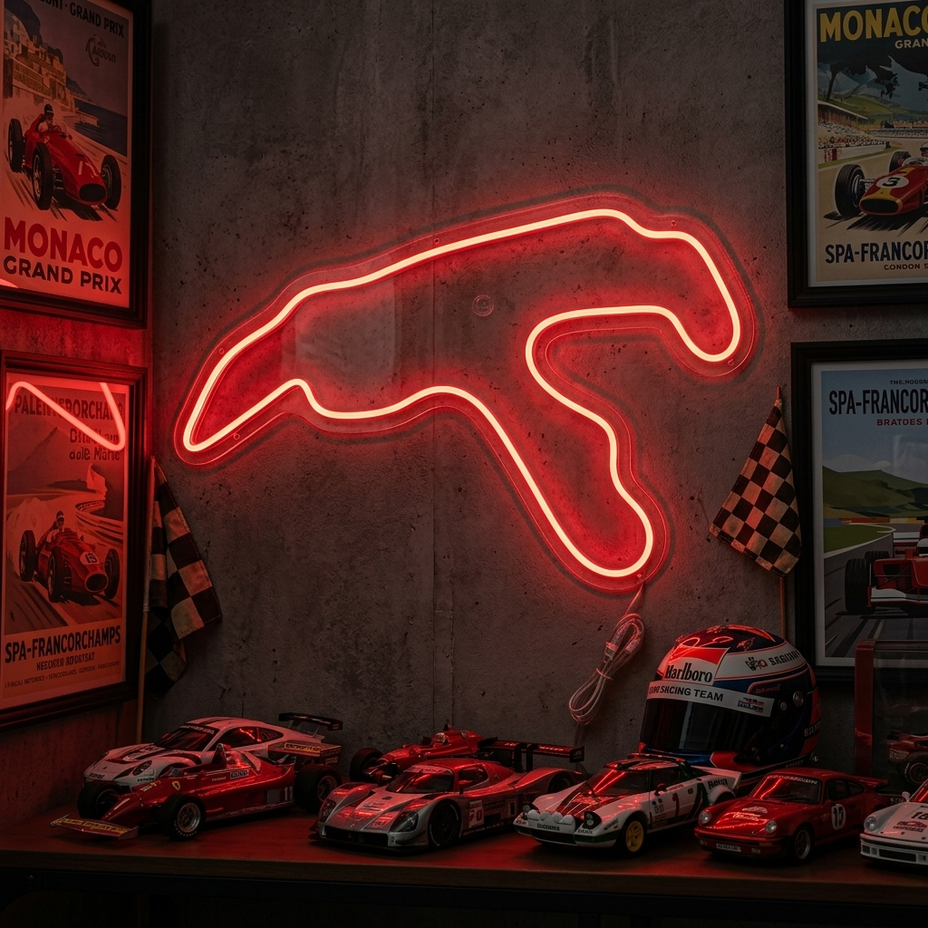"Belgia F1-Rata" Neonkyltti