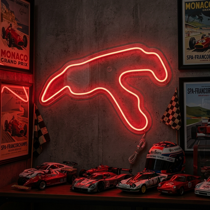 "Belgia F1-Rata" Neonkyltti