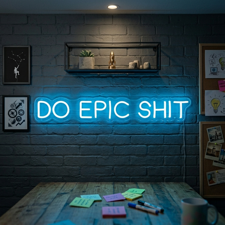 "Do Epic Shit" Neonkyltti