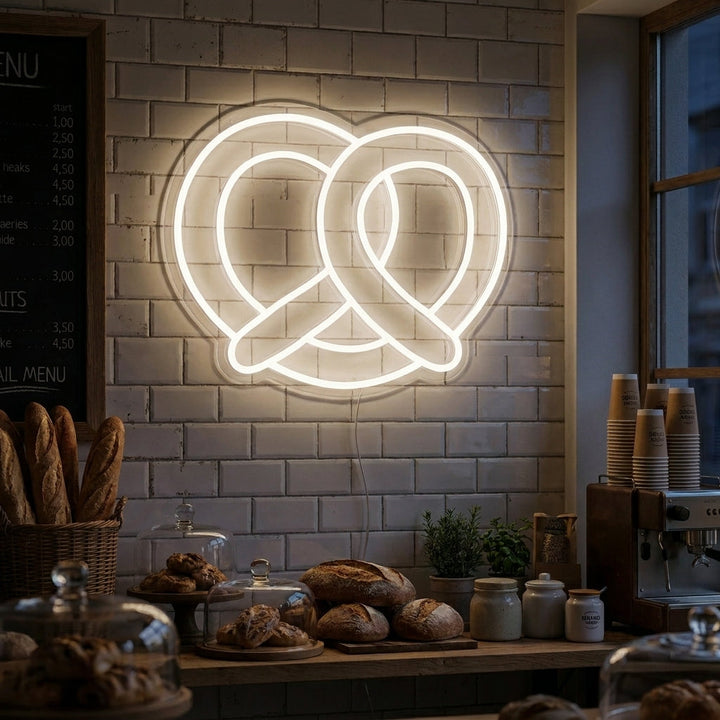 "Pretzel" Neonkyltti