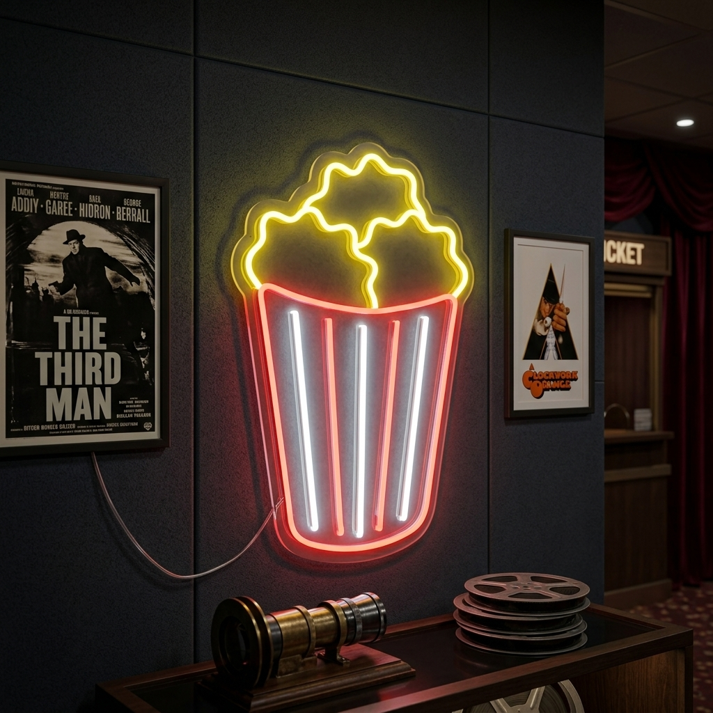 "Popcorn" Neonkyltti