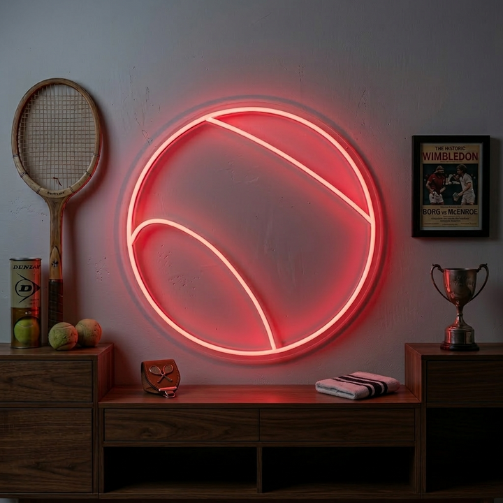 "Tennispallo" Neonkyltti