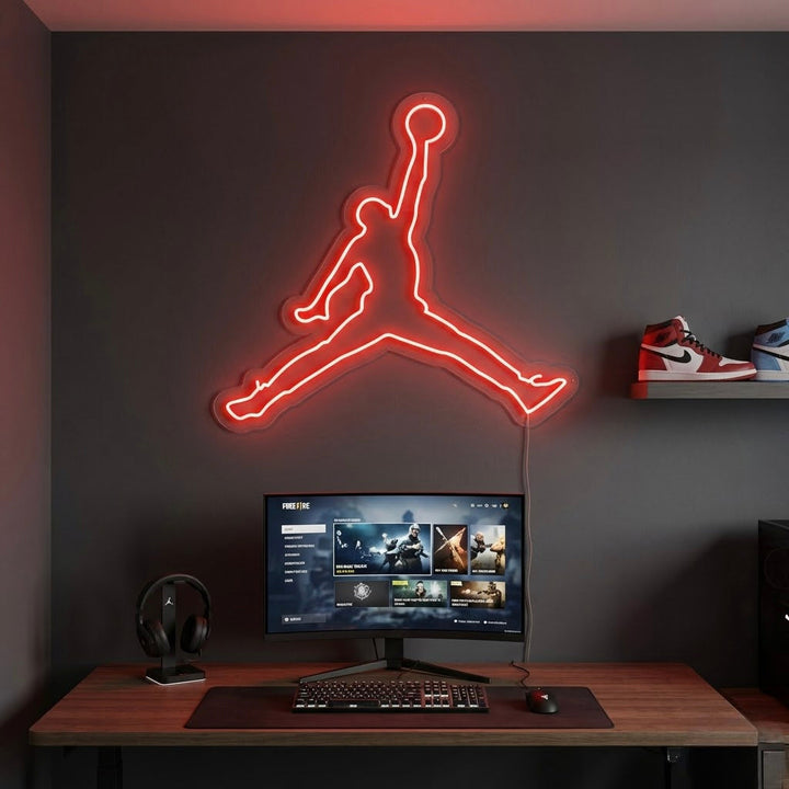 "Air Jordan Jumpman" Neonkyltti
